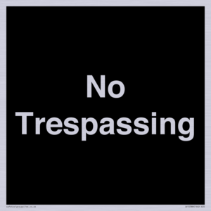 No Trespassing